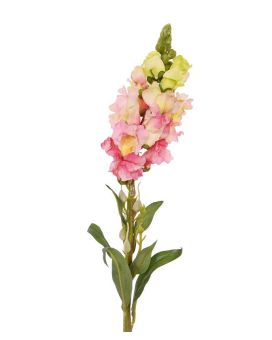 Snapdragon flor artificial 50 cm rosa