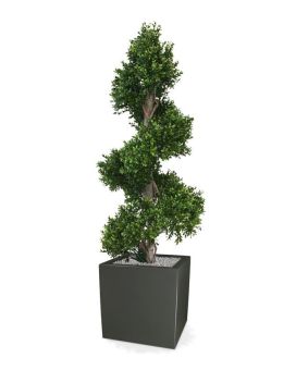 Planta artificial de boj en espiral deluxe 140cm
