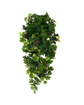 Colgante artificial uvas diamante 90cm