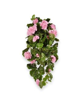 Geranio artificial colgante deluxe 70cm rose