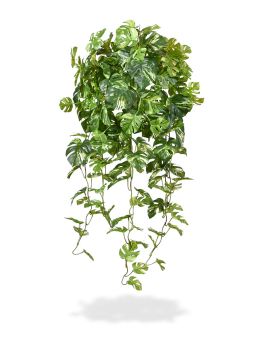 Monstera artificial planta colgante 80 cm variegada