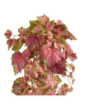 Guirnalda artificial de hojas de parra 65cm rosa