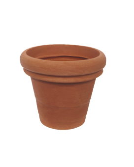 Doppio Bordo 30x25cm Terracota