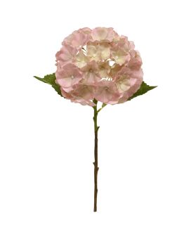 Hortensia flor artificial 50cm rosa