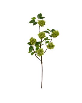 Viburnum flor artificial 56cm verde