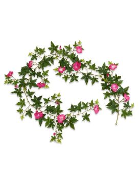 Guirnalda de petunias artificial colgante 180cm - cerise