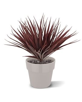 Hierba artificial de bambú 25cm UV Borgoña