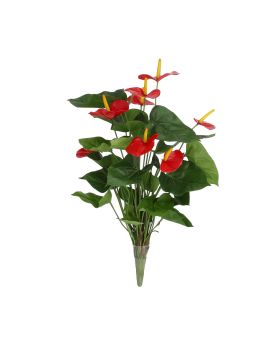 Anthurium planta artificial 60cm - rojo