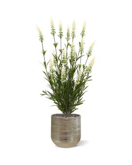 Ramo de lavanda artificial 50 cm UV blanco