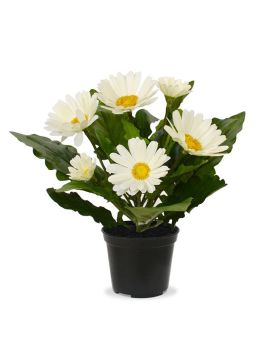 Gerbera artificial 30 cm crema