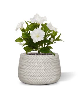 Ramo de petunias artificiales 25 cm crema