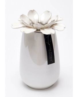 Jarrón Madelief porcelana 14x20cm blanco