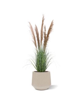 Planta artificial de hierba de la Pampa 140cm marrón