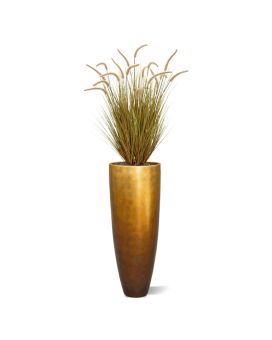 Planta de césped artificial Pennisetum 95cm marrón