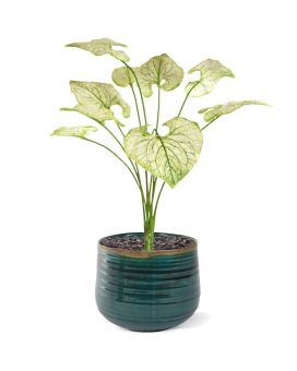 Ramo de Brunnera artificiel 55cm verde crema