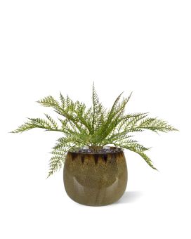 Helecho de cuero Planta artificial 30cm