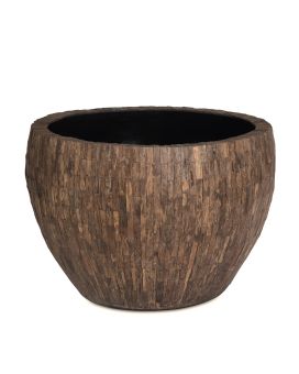 Maceta ornamental Bosco Bowl Large Cemani 80x56 cm