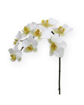 Orquídea Phalaenopsis planta artificial 80 cm blanca