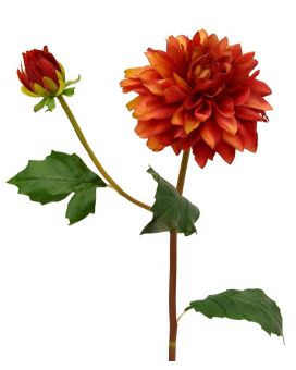 Dalia artificial rama 50 cm naranja