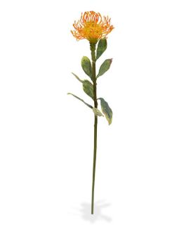Leucadendron rama artificial 60 cm naranja