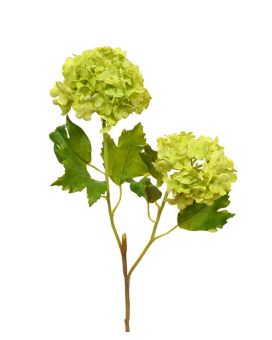 Viburnum artificial tallo flor 55 cm verde