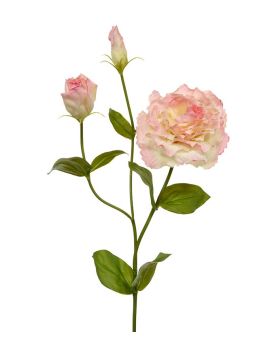 Lisianthus flor de tallo artificial 80 rosa