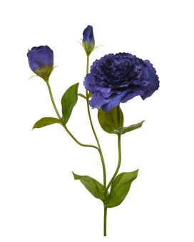 Lisianthus flor de tallo artificial 80 azul