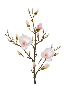 Magnolia rama artificial 100 cm rosa