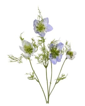 Nigella rama artificial 55 cm azul