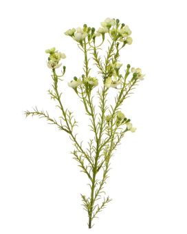 Flor de cera rama artificial 65 cm verde