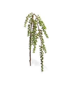 Rama artificial de bayas carmesí 60 cm verde