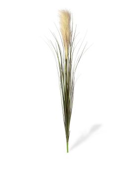 Césped artificial Pampas 95 cm crema