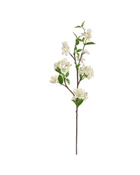 Ramo imitación flor de manzano deluxe 95cm Crema