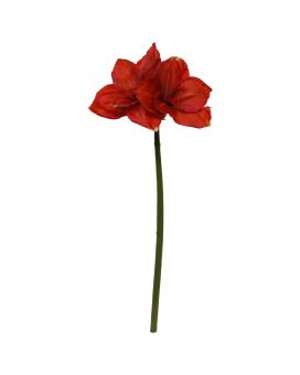 Amaryllis Flor Artificial 67cm Rojo