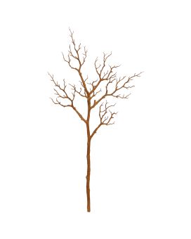 Rama artificial de madera de manzanita 95cm marrón
