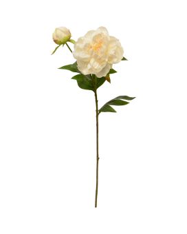 Peonia flor artificial 69cm crema