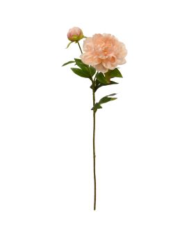 Peonia flor artificial 69cm salmón