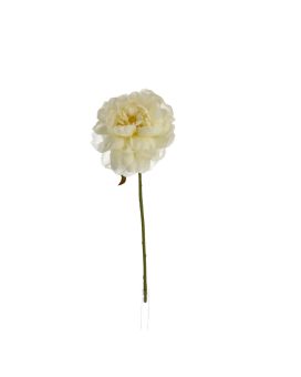 Flor de Peonía 38cm Crema