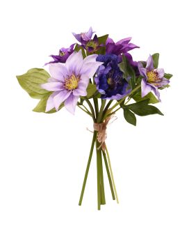 Bouquet de seda Clematis 30cm lila