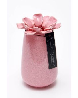 Jarrón Madelief porcelana 11x17cm rosa