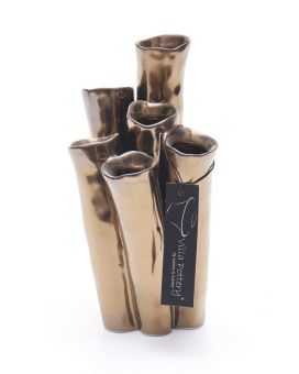 Jarrón New Juul porcelana 10x20cm dorado