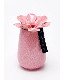 Jarrón Madelief porcelana 8x13cm rosa