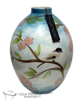 Jarrón Blossom 19x29cm azul
