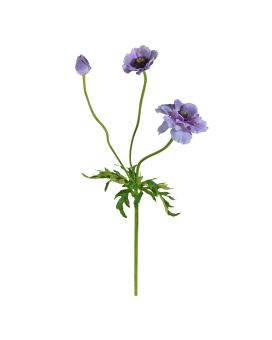 Anémona artificial rama 60cm azul