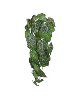 Anthurium Clarinervium Planta colgante artificial 80cm