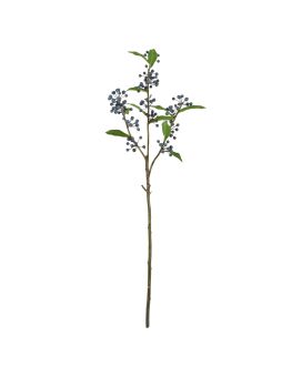 Arándano artificial rama 75cm azul