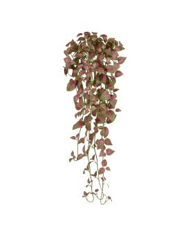 Coleus Planta colgante artificial 90cm rosa/verde