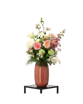 Ramo artificial atado a mano Charlotte Sarajevo – Blanco/Rosa