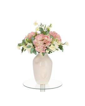 Ramo artificial atado a mano Rose York - Rosa
