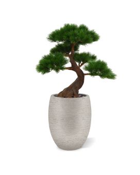 Pinus Bonsai x5 planta artificial de lujo sobre base 80cm - resistente a los rayos UV